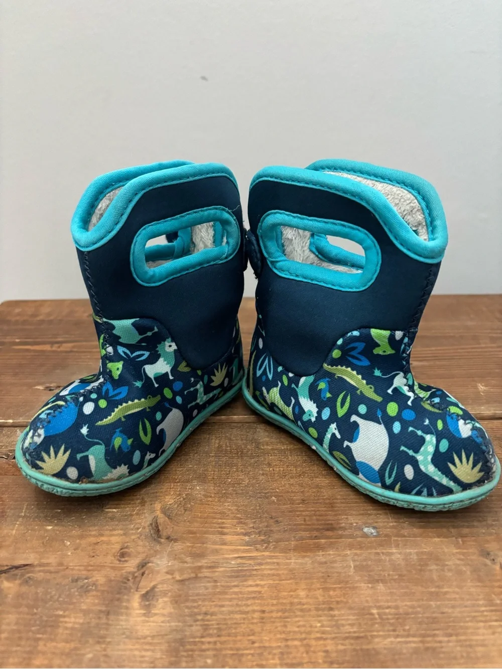 Baby Bogs Infant Animal Print Waterproof Winter Snow Boots Toddler Size 4
